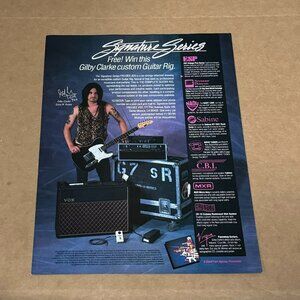 ESP SEYMOUR DUNCAN VOX RIG - GILBY CLARKE of GUNS N' ROSES - 1994 Print Ad